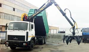 Ломовоз (металловоз) на шасси МАЗ 6303А5-340 с ОМТ-97М ГЛ-1
