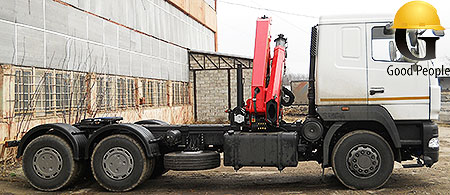 Седельный тягач МАЗ 6312B5 + КМУ PK15500B Палфингер Седельный тягач МАЗ 6312B5 + КМУ PK15500B Палфингер